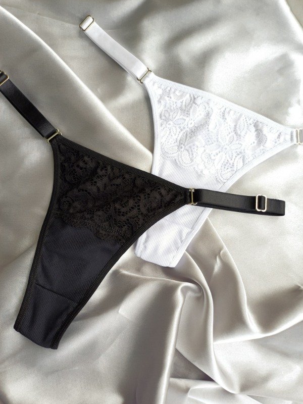 Producto - PACK X2 MORLEY Y PUNTILLA NEGRO Y BLANCO