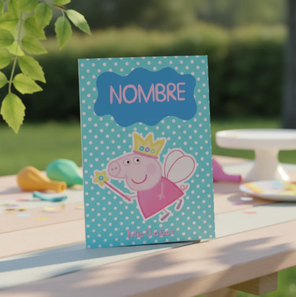 Producto - Libro para Colorear Editable Imprimible de Peppa Pig Hada