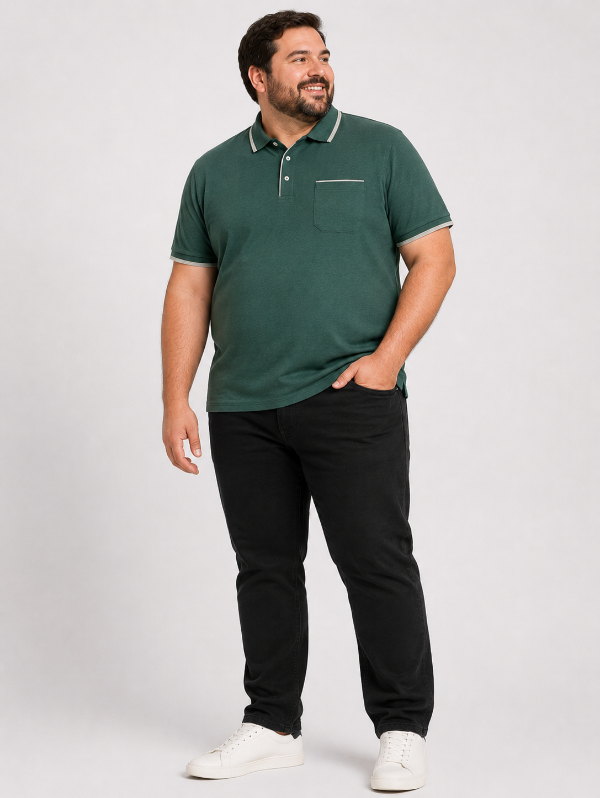 Producto - P5106 - Chomba Jersey Con Vivos TALLE ESPECIAL
