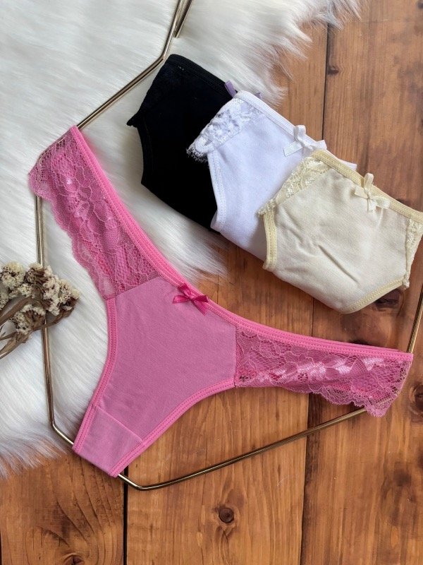 Producto - colales algodon con encaje