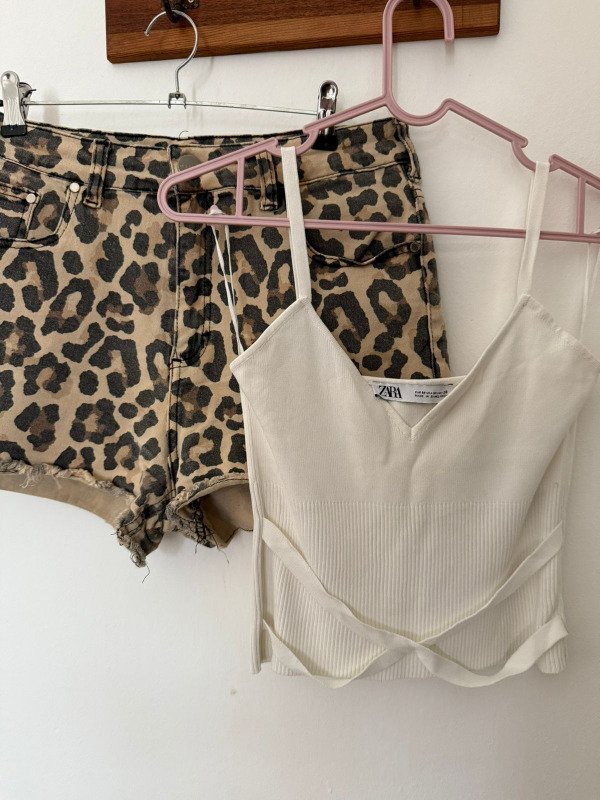 Short ossira animal print L multicolor — imagen 2