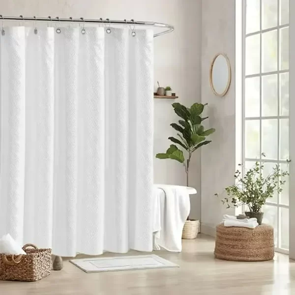 Producto - Cortina De Baño Tela Poliester Antihongos Impermeable