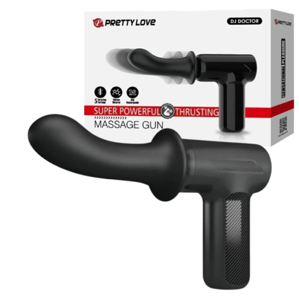 Producto - Masajeador Íntimo Potente DJ Doctor con Empuje Automático USB 5 Modos