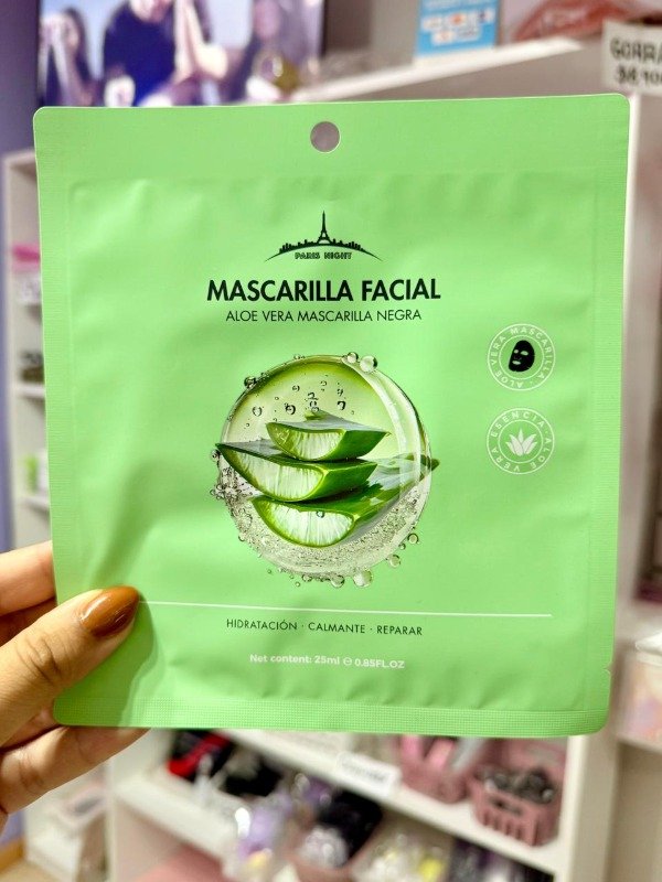 Producto - Mascarilla facial aloe vera Paris Night