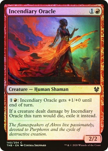 Producto - Incendiary Oracle Foil  Theros: Beyond Death