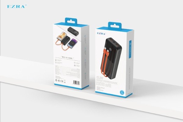 Producto - Cargador Portátil de 20000mAh Salida 22.5W + Cables -2USB-2TPC PB85. - 1