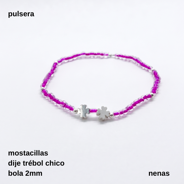Producto - PUL #FP - Pulsera mostacilla y dije trébol (DÓLAR)