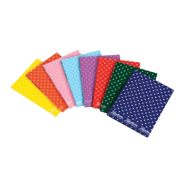 Producto - Cuaderno Forro Lunares x50Hjs. "Rayado" 16x21cm. - Rivadavia