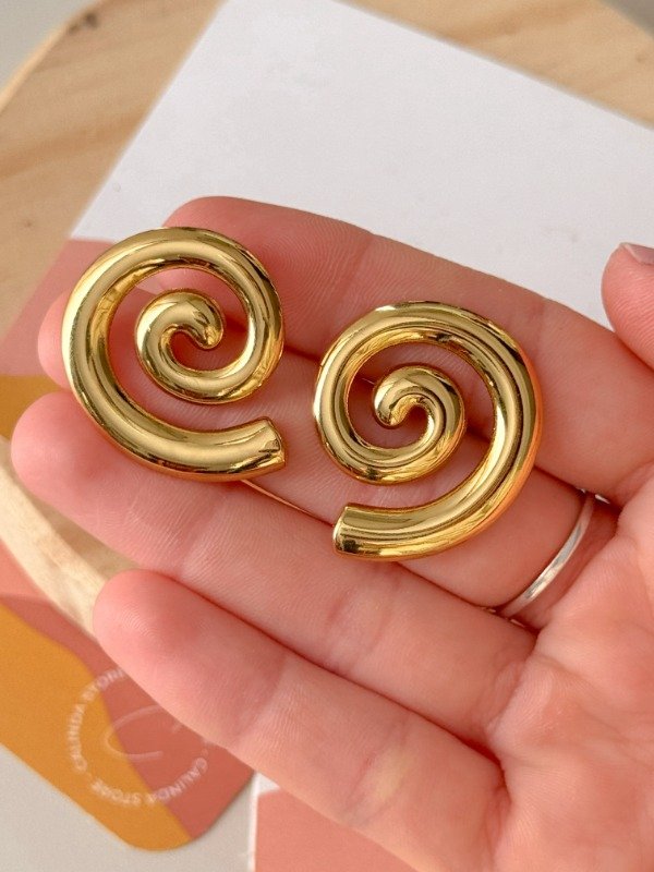Producto - Aros Espiral Dorados