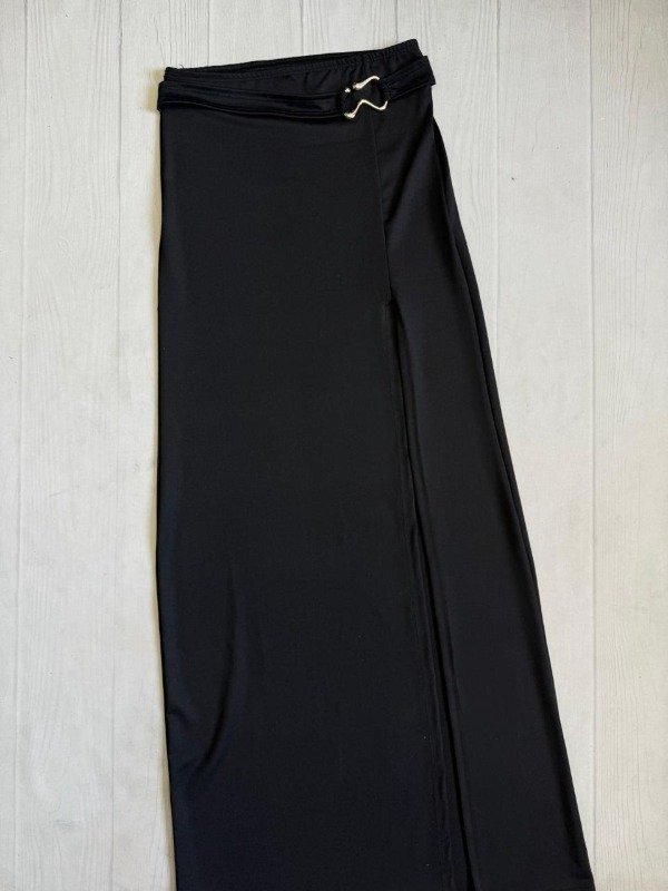 Producto - [4922] Pollera larga c/cinto ''Aplique'' microfibra