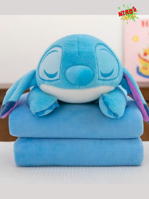 Producto - Stitch + Manta (55CM) Mod. 3 - Peluche Stitch - Nirostoys
