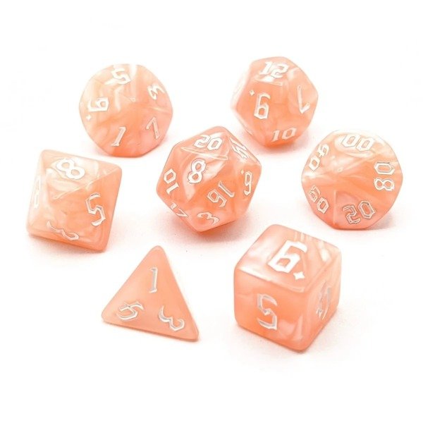 Producto - SET DE 7 DADOS CORAL