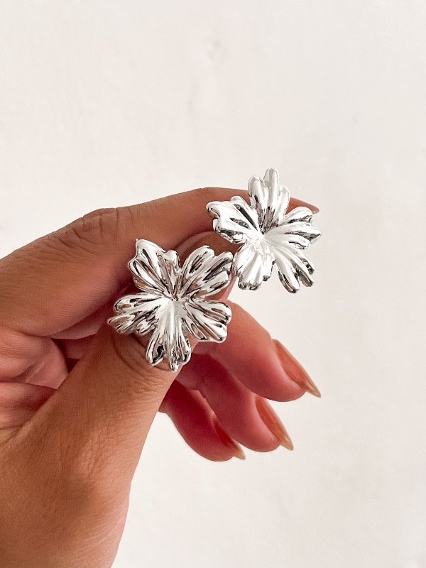 Producto - Aros Jazmín Plateado