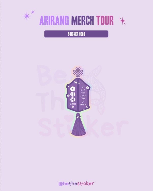 Producto - Sticker Holográfico Norigae Violeta