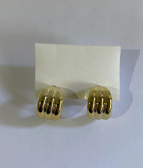 Producto - Aros argolla triple dorado