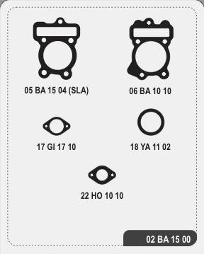 Producto - JUNTAS DE CABEZAL BAJAJ ROUSER NS 150 - ALFA