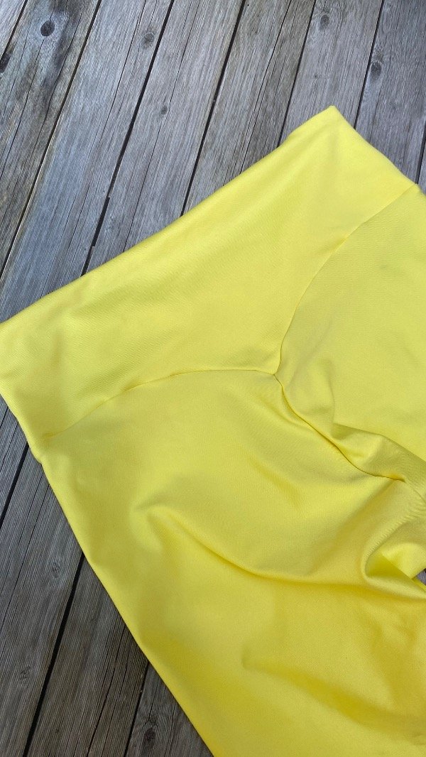 Calza larga amarillo suave - tejido intermedio — imagen 5