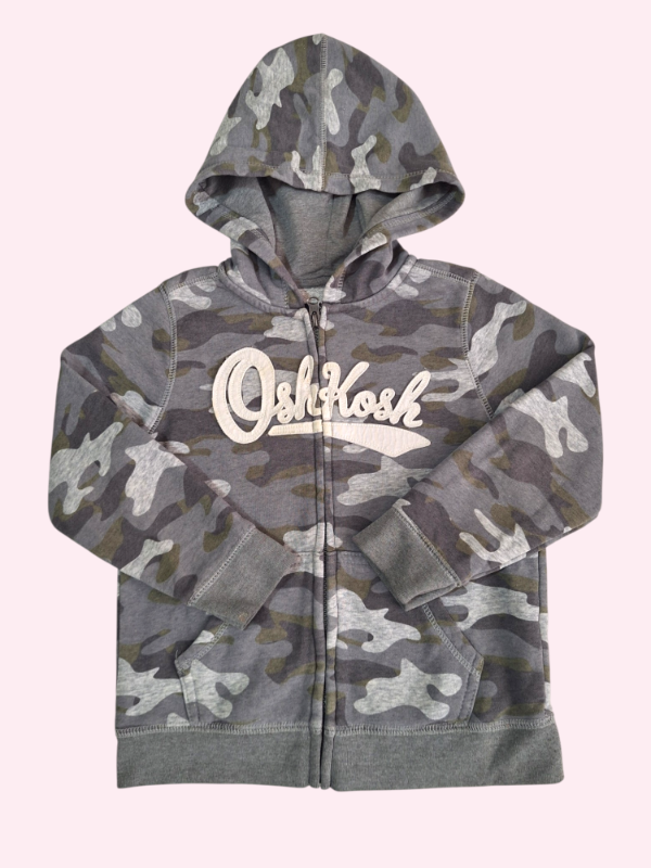 Producto - Camperita rustica camuflada verde Oshkosh 5 años