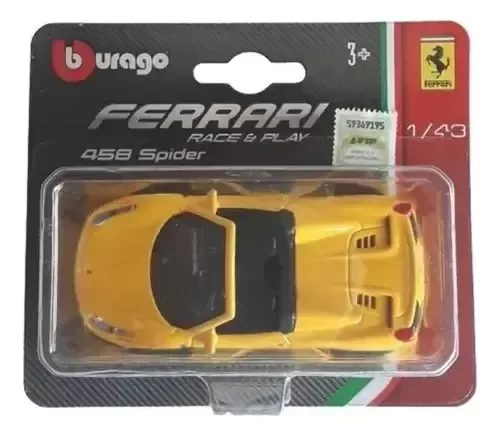 Producto - Bburago Ferrari 458 Spider 1/43 Coleccion Clarin