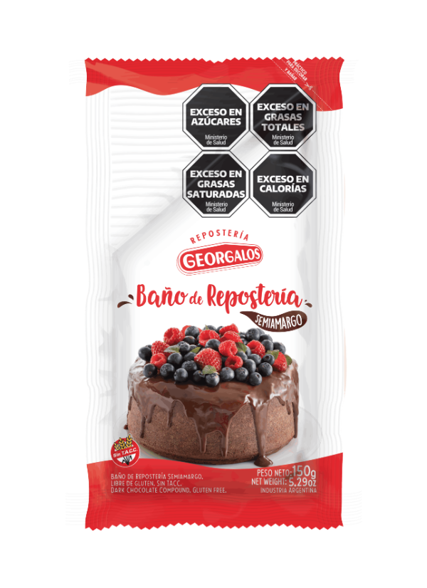 Producto - Baño repostería georgalo semiamargo 150grs