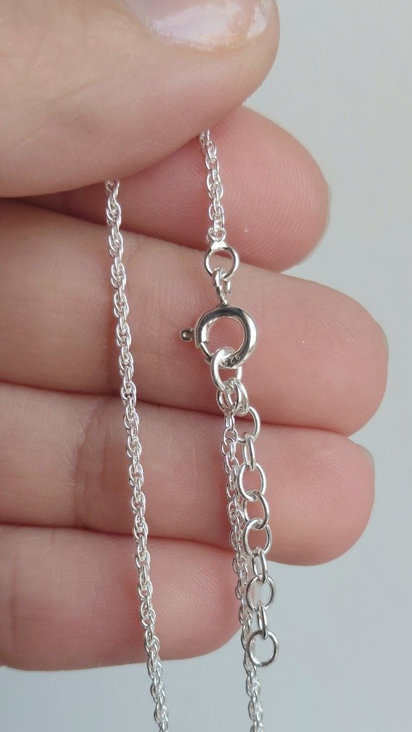 Producto - Cadena de plata torzada - 1