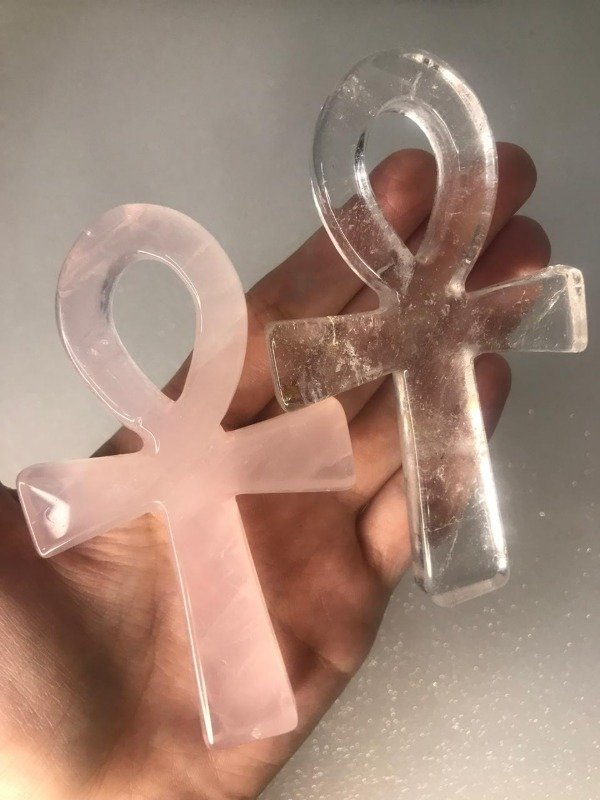 Producto - CRUZ EGIPCIA ANKH CUARZO ROSA