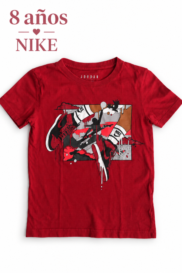 Producto - Remera Roja Nike Jordan 8 años - 0