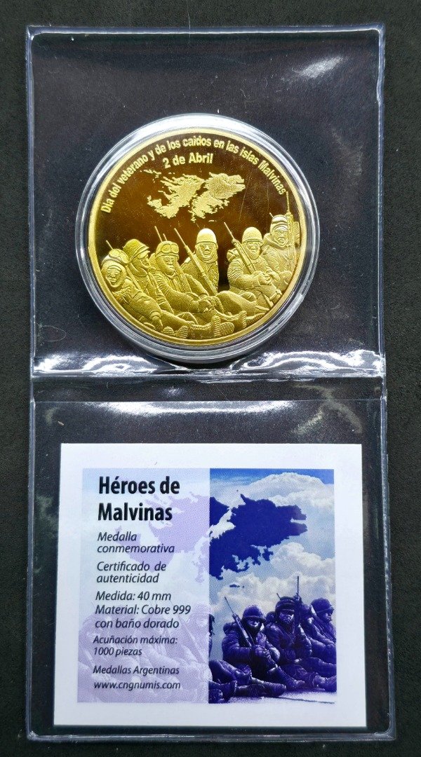 Producto - Héroes de Malvinas / Día del Veterano y de los caídos 2 de Abril / Cobre 999 - 2