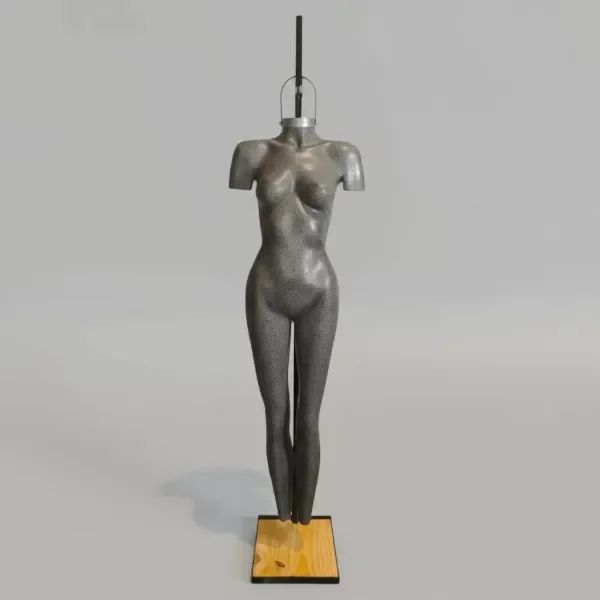 Producto - maniqui ahorcado mujer color granito