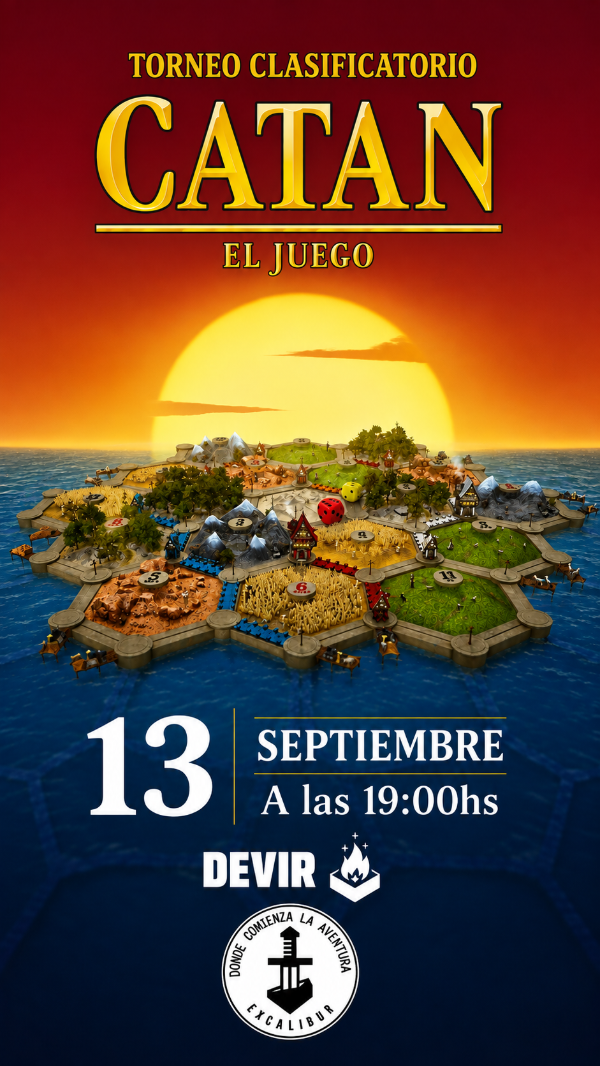Producto - CLASIFICATORIO DE CATAN 13/9 19HS