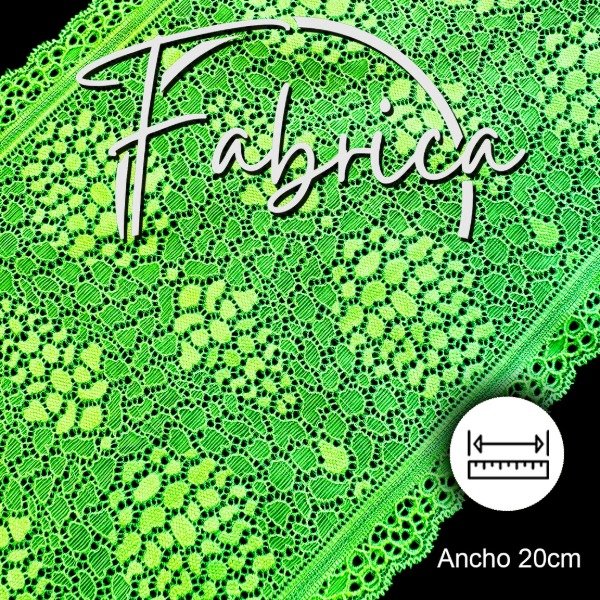 Producto - PS217 Puntilla Verde Fluor. Medida: 20cm (por metro)