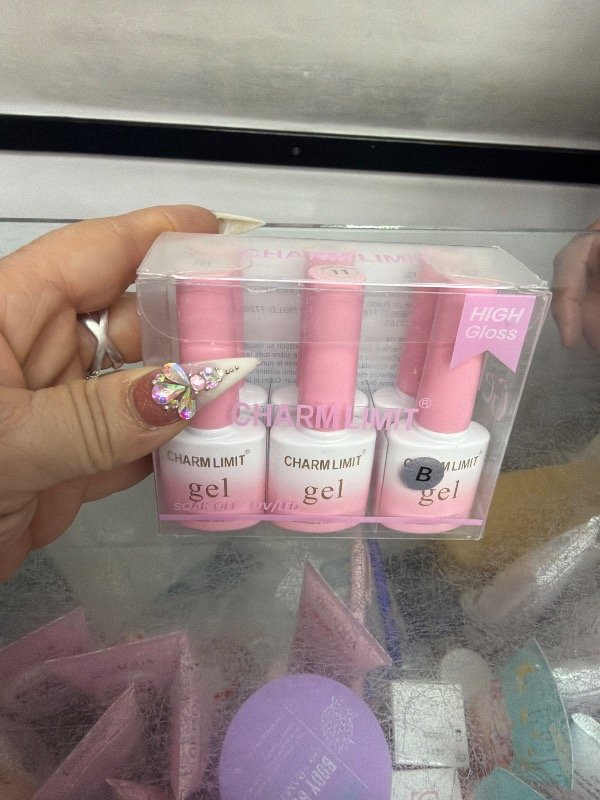 Producto - Caja de esmaltes x6 unid letra B via lactea colores oferta