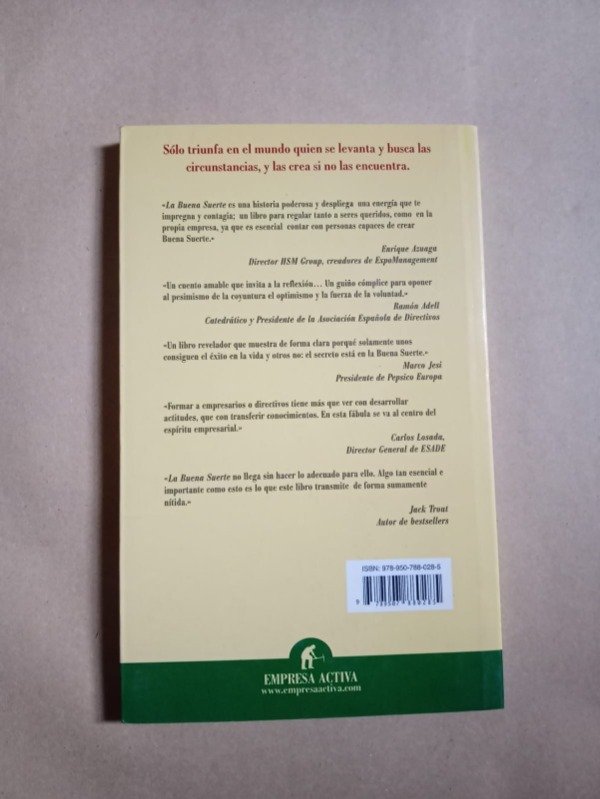 Producto - La buena suerte - Álex Rovira Celma / Fernando Trías De Bes - Empres activa 2008 - 1