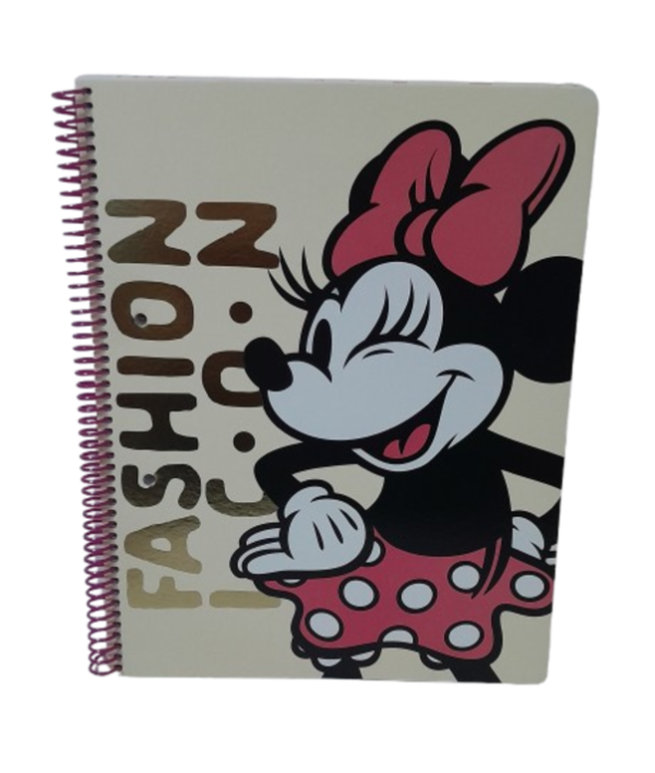 Producto - Mooving Minnie Fashion Cuaderno Universitario 29x22.5 cm Tapa Dura 80 Hojas