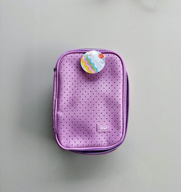Producto - Cartuchera Box Lila P/ 100 Lápices - Diseño Perforado