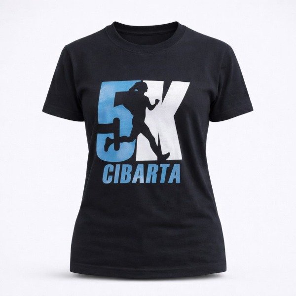 Producto - Remera Mujer Deportiva Cibarta Maraton 5k Negra algodón