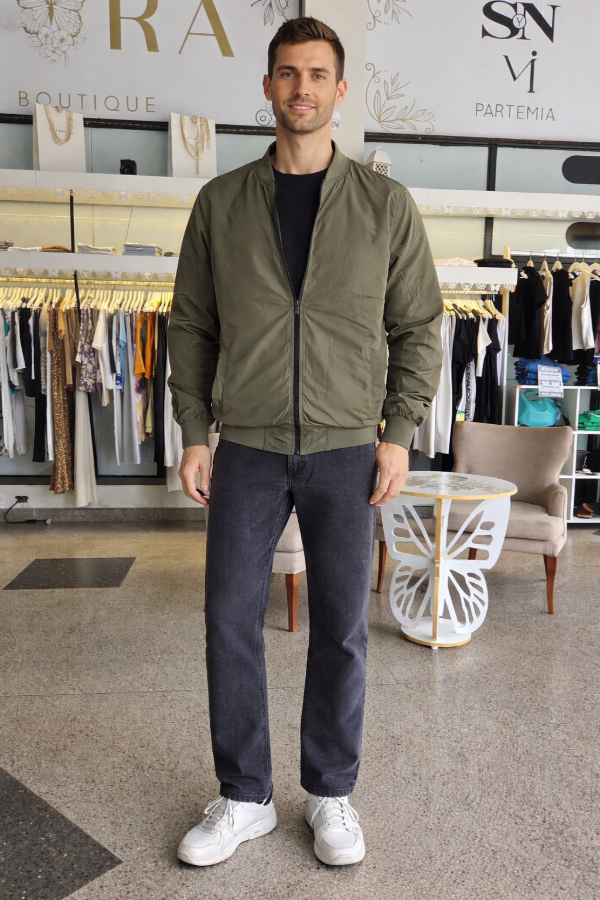 Producto - CAMPERA REVERSIBLE VERDE/NEGRO