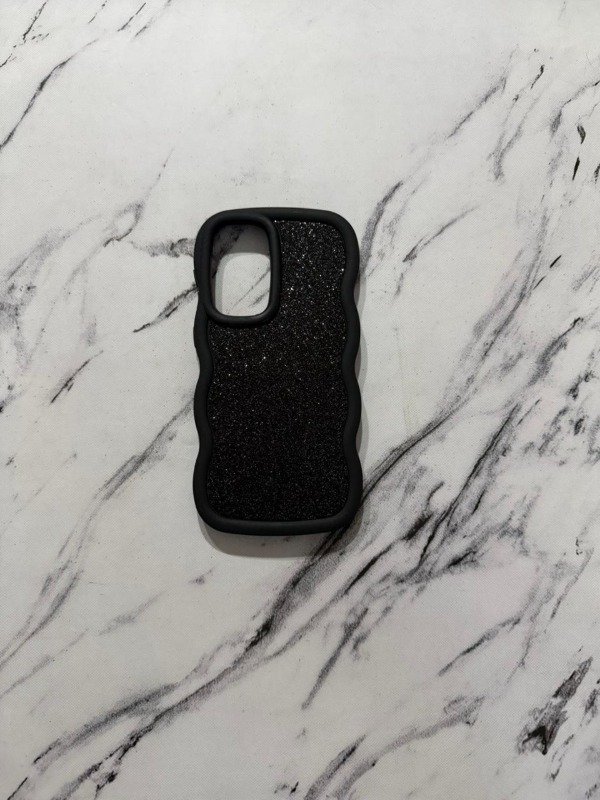 Producto - Ondulada negra brillos