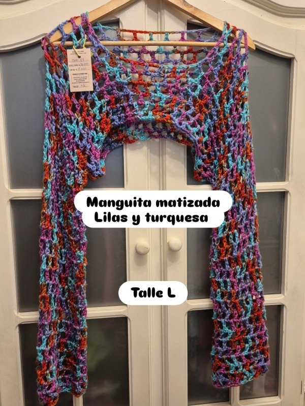 Producto - Manguita matizada lilas y turquesa