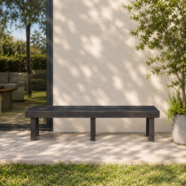 Producto - Banco Doble Para Exterior Madera Plastica - 0