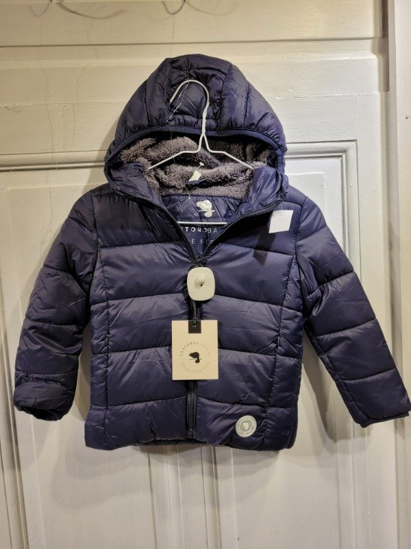 Producto - Campera CASTORO azul puffer Nueva Con etiqueta Talle 4 años- PRECIO: 54X
