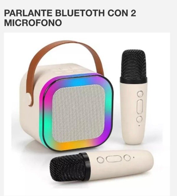 Producto - PARLANTE BLUETOOTH CON 2 MICROFONOS