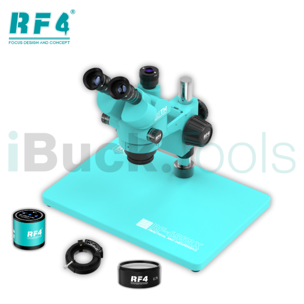 Producto - Microscopio Trinocular RF4 RF-6558x + Barlow 0.7X + Cam 2k RF4