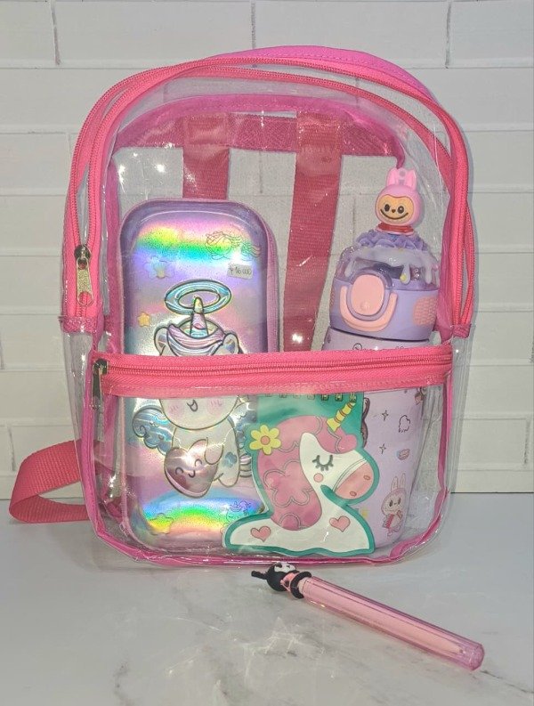 Producto - MOCHILA TRANSPARENTE CHICA