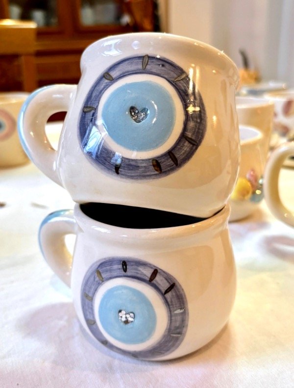 Producto - Tazón ojo azul con glitter