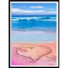 Producto - DIAMOND PAINTING 30X30 CORAZON EN LA PLAYA FLECHADO