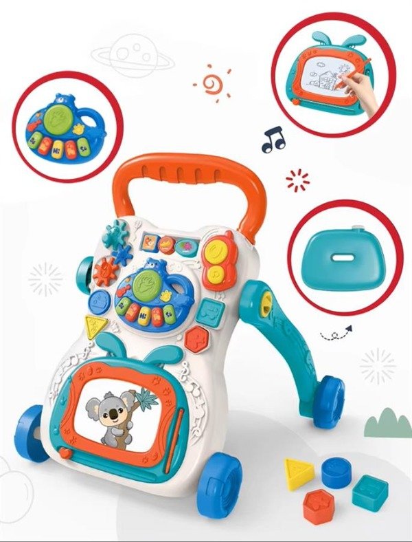 Producto - Andador Caminador Bebe Interactivo Estimulación Sensorial Blanco