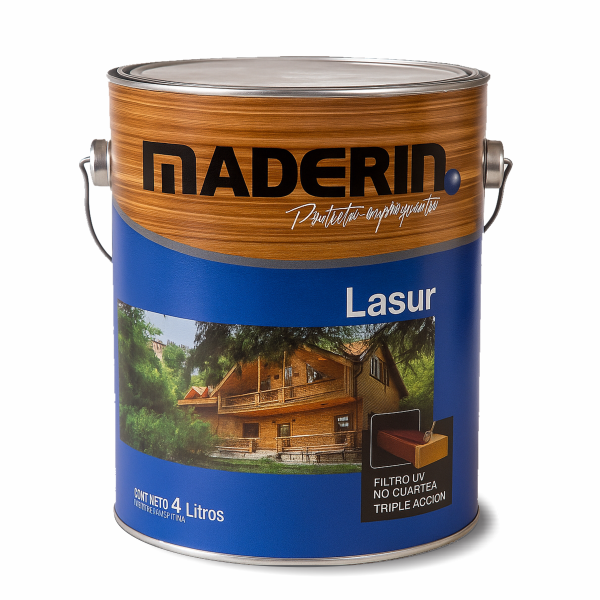 Producto - Impregnante Lasur Para Madera Tradicional Maderín Módena 4 Lts.