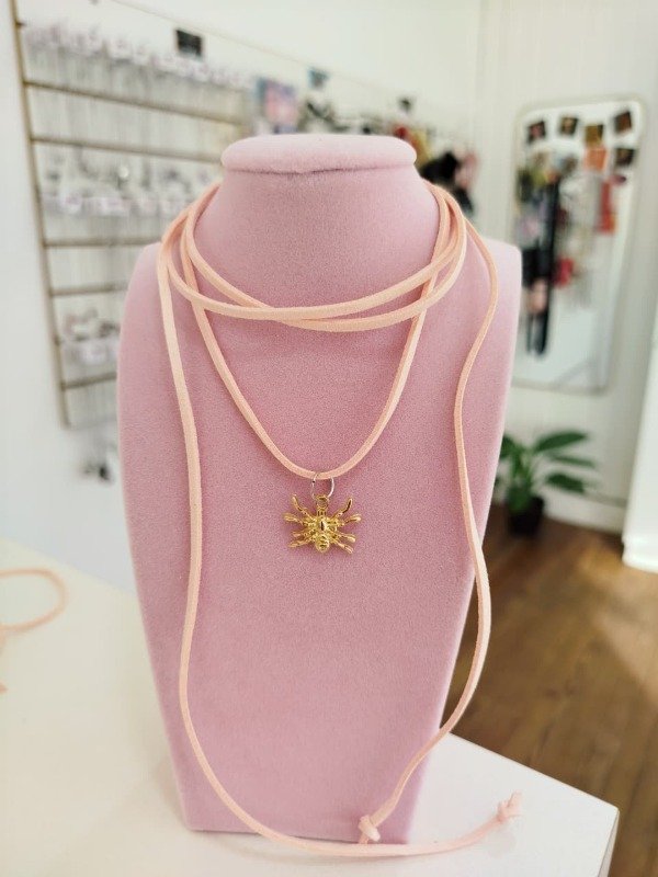 Producto - Choker lazo salmon ARAÑA