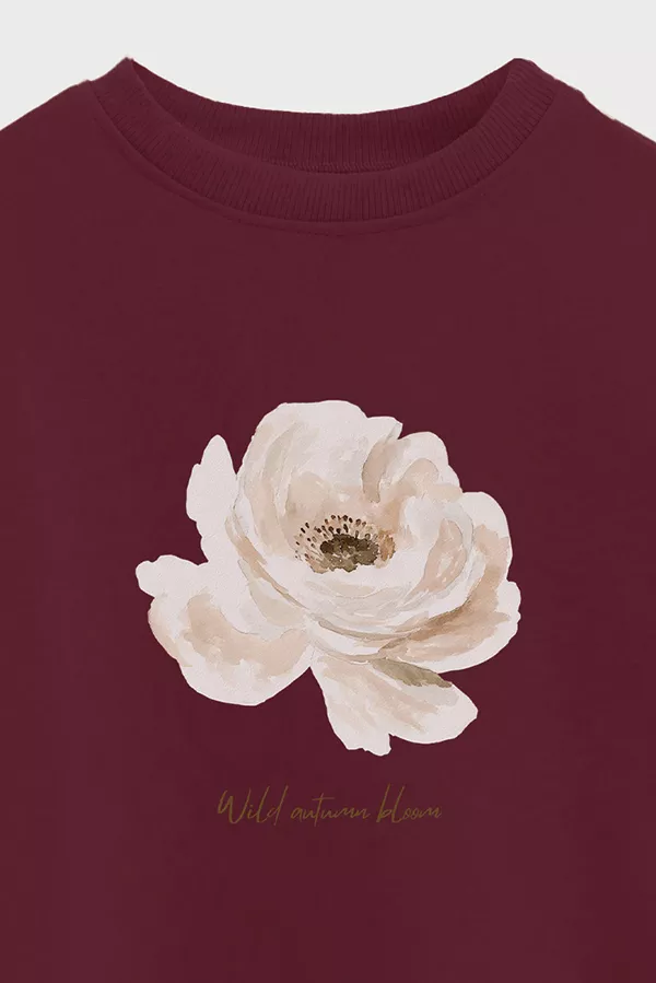 Producto - BUZO CROP ESTAMPADO WILD AUTUMN BLOOM M - 1